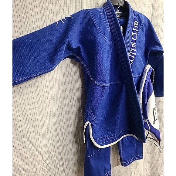 Size A1 BJJ Brazilian Jiu-Jitsu MMA Gi (uniform) Blue Travel Bag Gym Roll - Picture 2 of 11
